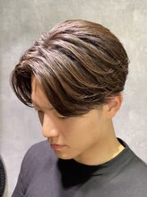 レイズ ルーツ 名古屋 名駅店(RAYS ROOTS) 韓国風ナチュラルニュアンスセンターパートパーマ
