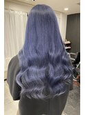 ~韓国ヘア ネイビーブルーカラー~【Ria 大阪 梅田】