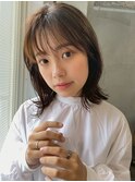 マッシュウルフシースルーマッシュタッセルボブミニウルフカット