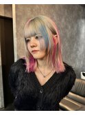 セクションカラー/デザインカラー/ブリーチカラー/表参道/原宿