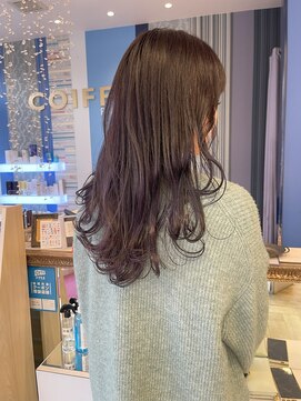 コワファースト 大分(COIFF1RST) パープルグレージュのニュアンスカラー