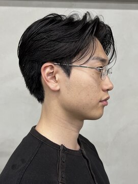 ニコ トウキョウ 渋谷(nico TOKYO) メンズセンターパートニュアンスパーマ毛流れ縮毛矯正刈り上げ