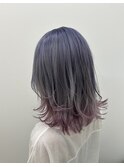 ミディアムヘア/デザインカラー/エンドカラー/松戸駅
