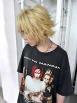 メンズレコ 渋谷(MEN'S LECO)&nbsp;ロング抜きっぱなしブロンドハイトーンミディアムレイヤー