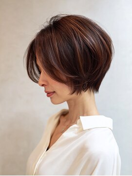 オルファ イオンタウン松ケ崎店(OLFA) クラゲヘアー/小顔に見せるヘア/ココアベージュ/松ヶ崎/北柏