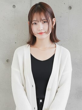 ニューヨークニューヨーク 桂店(NYNY) ◎薄めバング耳掛け外ハネパツっとボブ