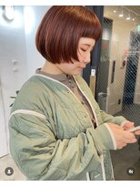 イースエモーション(ease et motion) ショート ボブ マッシュ レイヤー オレンジ