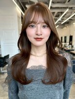 ガーデントウキョウ(GARDEN Tokyo)&nbsp;ミディアムロング/マロンブラウン/小顔カット/前髪カット