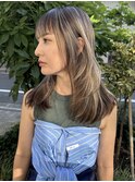 ハイライトグラデーション/コントラスト/ミルクティー