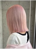 ピンクベージュ　ホワイトピンク　ブリーチ2回～