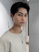 トリッカ シブヤ(TRICCA SHIBUYA)&nbsp;メンズカットパーマニュアンス毛流れアップバングショート