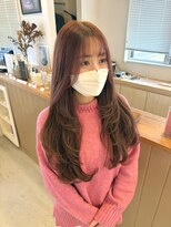 ジジ 宇都宮(Gigi)&nbsp;ワンカラーでピンクベージュ☆ロングレイヤーとの相性○