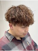 波巻きマッシュ×ブラウンカラー【八王子】