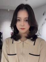 エトワ 中央店(etoi)&nbsp;大分ミディアムボブレイヤー軽め韓国レイヤーくびれスタイル