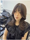 くびれレイヤー×グレージュ