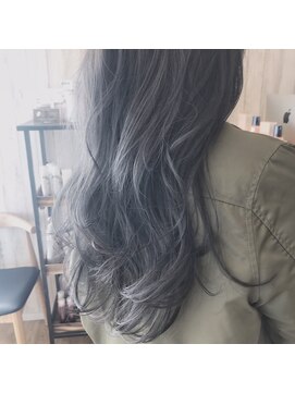 ヘアーサロン リアン 鴻巣店(hair salon Rien) ブルーアッシュ　モノトーン　グレイッシュ