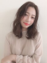 チョビー 銀座(chobii)&nbsp;グレージュ/デジタルパーマ/ゆるふわ/ミックス/鎖骨/高柳