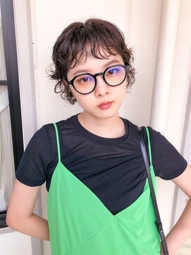 フルール(hair place Fleur) カーリーなパーマが可愛いクールショート