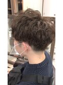 <大澤>マッシュブラウン×スパイラルパーマ