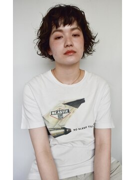 ヤード(YARD) ショート×スパイラルパーマ