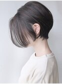 【morio 原宿】ハンサムショート　前髪なし　くびれショート