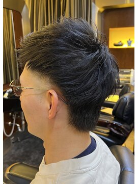 グッドマン バーバーショップ リョクチ(goodman barbar shop RYOKUCHI) ベリーショートウルフ フェードスタイル