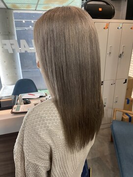 ラフ 難波店(LAFF) #黒髪#ボブルフ#ネビージュ#小顔#ワンレン