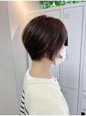 脱白髪染め大人ショート