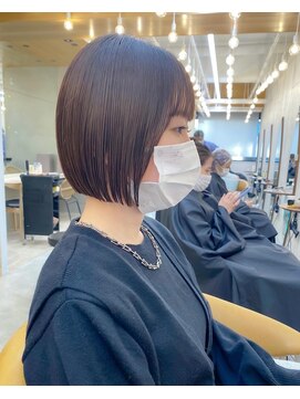 ロンドアジュール 横浜(Lond azur) ショートから伸ばしかけでも可愛いミニボブ【久保田夢美】横浜
