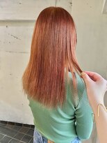 アンリ(Henri)&nbsp;【かしむらゆうか】オレンジカラー/ブリーチ/ケアブリーチ/ロブ