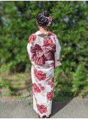 2023年伊勢神宮奉納全国花火大会お着付とヘアセット