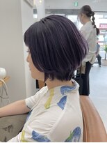 ティエル(TieLu) ひし形ショート×ブルーバイオレット×ケアブリーチ