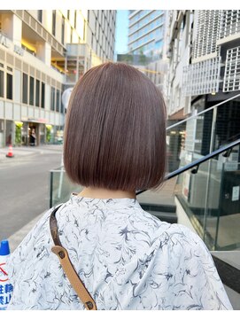 キャンバス バイ ネオリーブ 横浜西口(Canvas by neo.) 丸みボブ　切りっぱなしボブ　ミディアム　ボブ