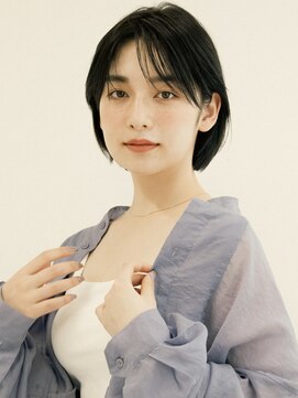 オンク 新宿(onk) 黒髪/グレーベージュ/レイヤーロング/前髪パーマ[新宿駅]