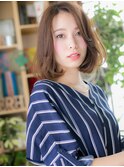 ココアベージュくせ毛風小顔Aライン大人ボブc5浦和20代30代40代