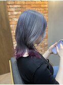 silver×violetエンドカラー
