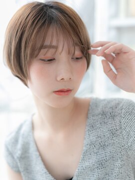 モッズヘア 越谷(mod's hair) ★グレージュ大人ハイライト抜け感小顔丸みショート20代30代★10