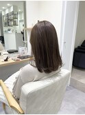 透明感ベージュ/アッシュベージュ/レイヤーカット