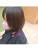 ウルフ×インナーカラー×パープル