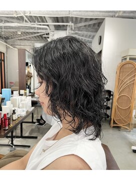 アオゾラヘアー 本店(AOZORA HAIR) ウルフパーマ