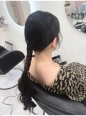 タイトポニー/北新地ヘアセット