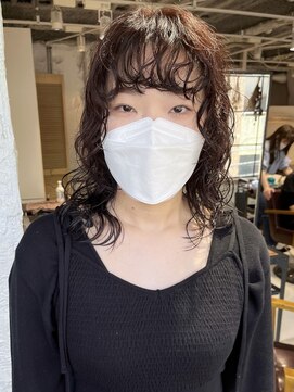 コフィー バイ メルト 吉祥寺(cofy by melt) 【三ツ井純】前髪パーマ ニュアンスパーマ 顔周りレイヤー 小顔