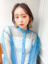 ネオリーブ チロル 横浜西口店(Neolive CiroL.)&nbsp;見せるインナーカラー/デザインボブ/ベージュカラー【横浜】k