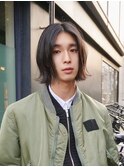 MEN’S HAIR/ブルーブラック/フェザーパーマ/表参道