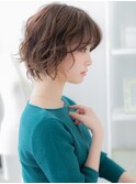 イヤリングカラー韓国風ゆるふわボブパーマA2越谷20代30代40代!