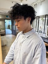 ローレン(LOREN)&nbsp;ベリーショート/ダークアッシュ/ニュアンスパーマ/韓国マッシュ