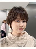 丸みで若見え大人ショート