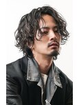 MEN’S HAIR/波巻きツイストスパイラル/リバースセンター