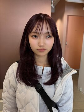 ニカ(NICA) 【NICA】レイヤーカット×ラベンダーピンク :北村