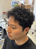 リット(lit.) MEN’S HAIR/サーフカール/刈り上げセンターパート/守谷